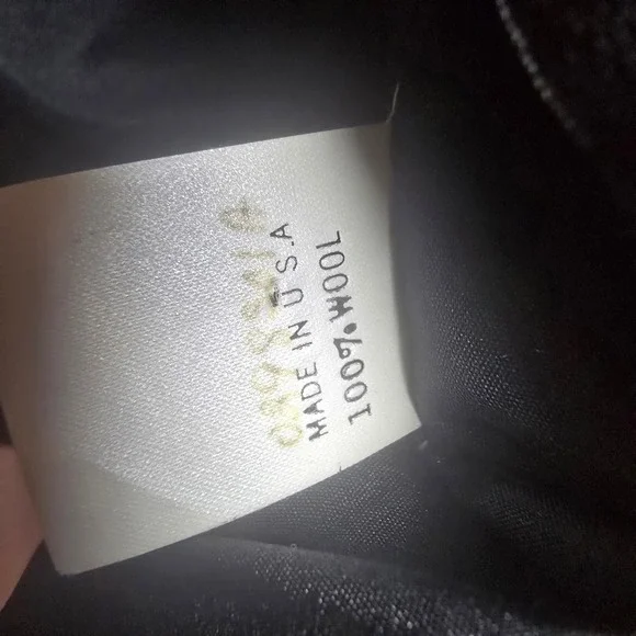 Doncaster Black Tailored Wool Jacket Gold Button Cropped Blazer Made in USA - Picture 6 of 10